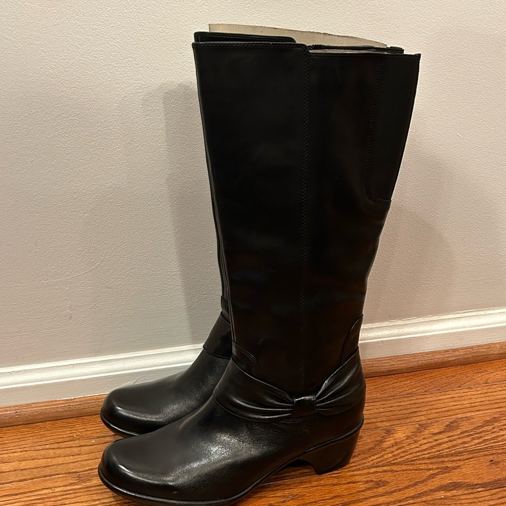 Clarks Black Over the Knee Boots